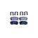 Brake Pad Set, disc brake 8DB 355 013-551 Hella