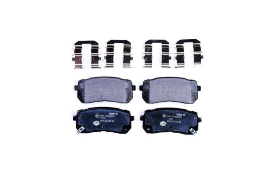 Brake Pad Set, disc brake 8DB 355 013-551 Hella