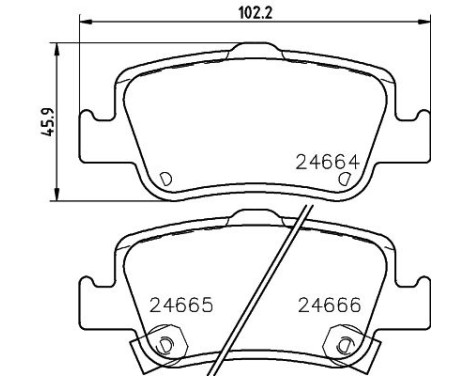 Brake Pad Set, disc brake 8DB 355 013-571 Hella, Image 4