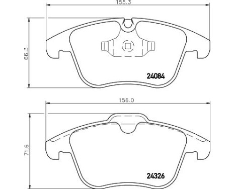 Brake Pad Set, disc brake 8DB 355 013-621 Hella, Image 4
