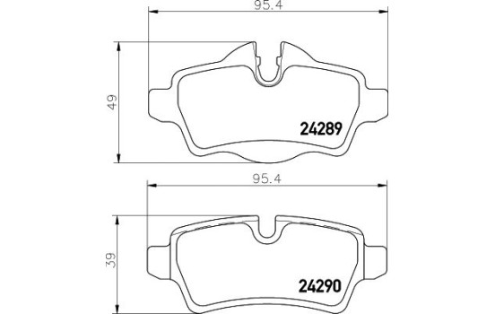 Brake Pad Set, disc brake 8DB 355 013-661 Hella, Image 4