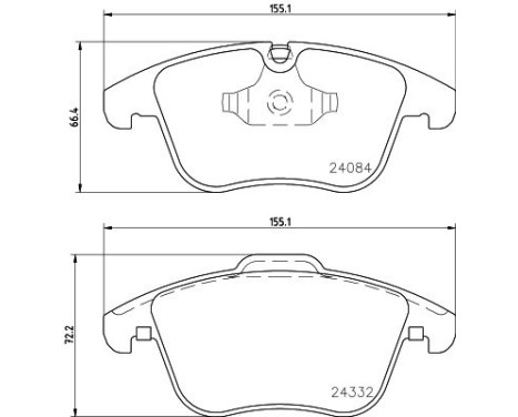 Brake Pad Set, disc brake 8DB 355 013-731 Hella, Image 4