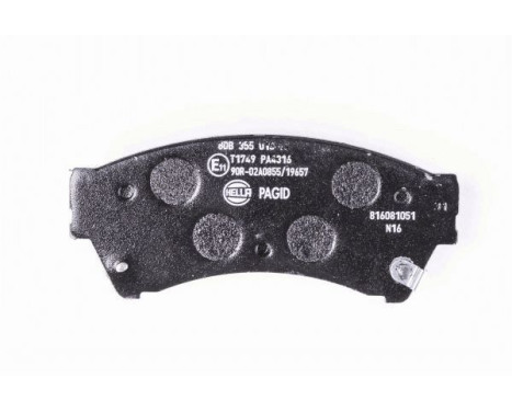 Brake Pad Set, disc brake 8DB 355 013-761 Hella Pagid GmbH, Image 3
