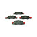 Brake Pad Set, disc brake 8DB 355 013-801 Hella