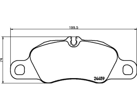 Brake Pad Set, disc brake 8DB 355 013-801 Hella, Image 4