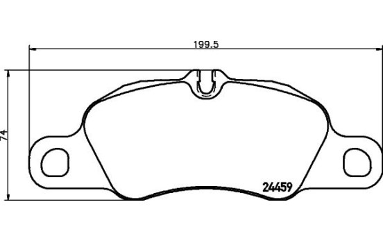 Brake Pad Set, disc brake 8DB 355 013-801 Hella, Image 4