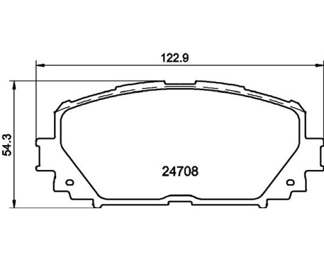 Brake Pad Set, disc brake 8DB 355 013-901 Hella, Image 4