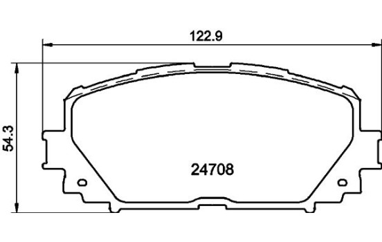 Brake Pad Set, disc brake 8DB 355 013-901 Hella, Image 4