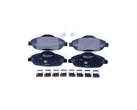 Brake Pad Set, disc brake 8DB 355 013-911 Hella