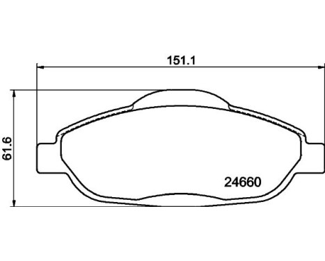 Brake Pad Set, disc brake 8DB 355 013-911 Hella, Image 4
