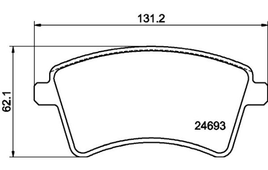 Brake Pad Set, disc brake 8DB 355 013-961 Hella, Image 4