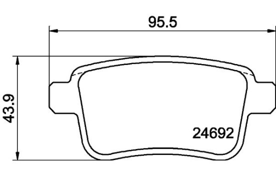 Brake Pad Set, disc brake 8DB 355 013-971 Hella, Image 4