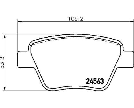 Brake Pad Set, disc brake 8DB 355 014-021 Hella, Image 4