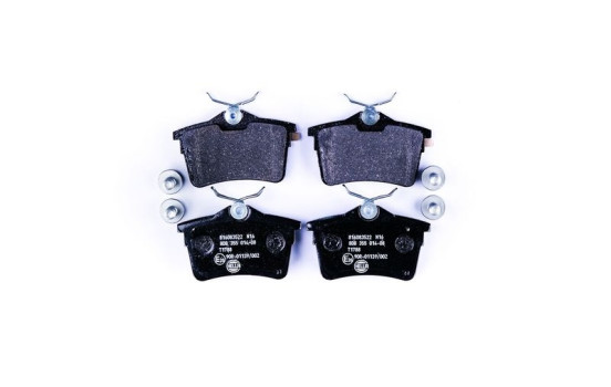 Brake Pad Set, disc brake 8DB 355 014-081 Hella