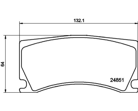Brake Pad Set, disc brake 8DB 355 014-101 Hella, Image 4