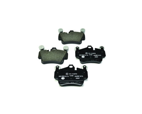 Brake Pad Set, disc brake 8DB 355 014-161 Hella