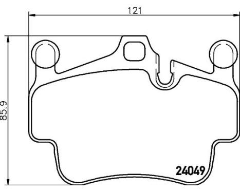 Brake Pad Set, disc brake 8DB 355 014-161 Hella, Image 4