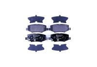 Brake Pad Set, disc brake 8DB 355 014-381 Hella