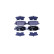 Brake Pad Set, disc brake 8DB 355 014-381 Hella
