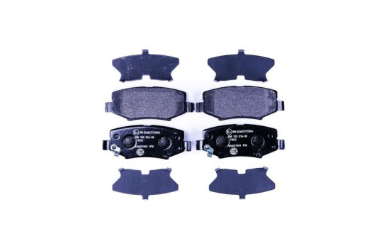 Brake Pad Set, disc brake 8DB 355 014-381 Hella