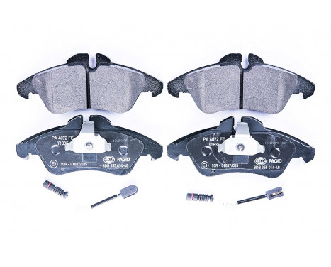 Brake Pad Set, disc brake 8DB 355 014-481 Hella