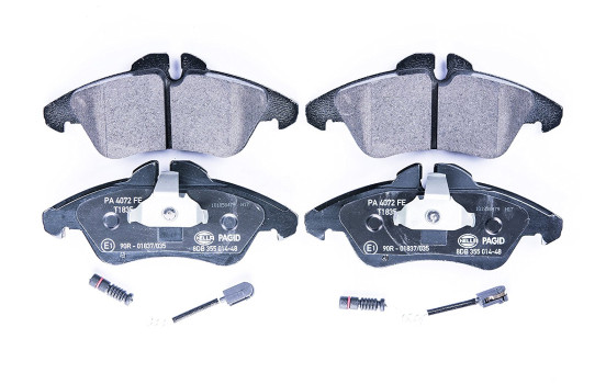 Brake Pad Set, disc brake 8DB 355 014-481 Hella