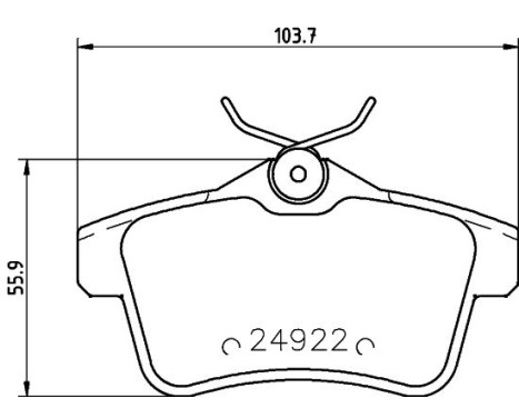 Brake Pad Set, disc brake 8DB 355 014-531 Hella, Image 4