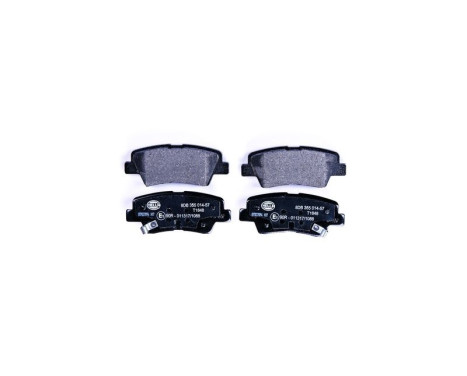 Brake Pad Set, disc brake 8DB 355 014-571 Hella, Image 4