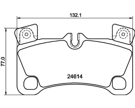 Brake Pad Set, disc brake 8DB 355 014-631 Hella, Image 3