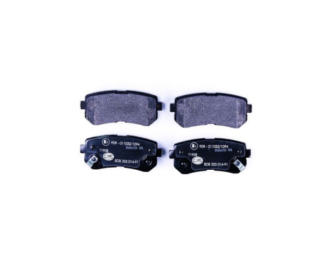 Brake Pad Set, disc brake 8DB 355 014-911 Hella