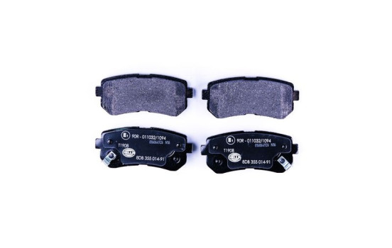Brake Pad Set, disc brake 8DB 355 014-911 Hella