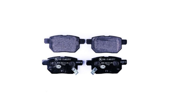 Brake Pad Set, disc brake 8DB 355 014-991 Hella