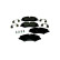 Brake Pad Set, disc brake 8DB 355 015-081 Hella