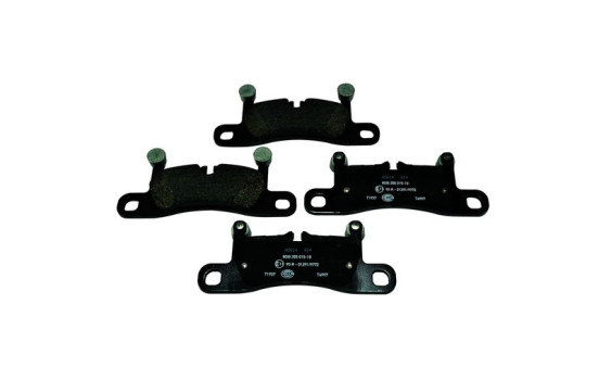 Brake Pad Set, disc brake 8DB 355 015-101 Hella
