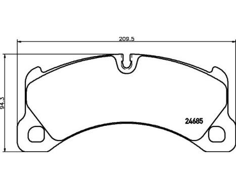Brake Pad Set, disc brake 8DB 355 015-131 Hella, Image 4