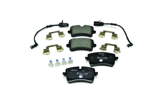 Brake pad set, disc brake 8DB 355 015-201 Hella