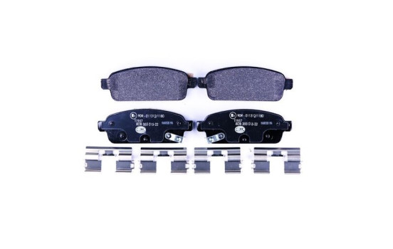 Brake Pad Set, disc brake 8DB 355 015-221 Hella