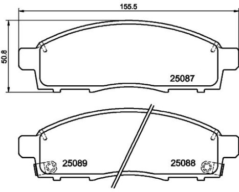 Brake Pad Set, disc brake 8DB 355 015-321 Hella, Image 4
