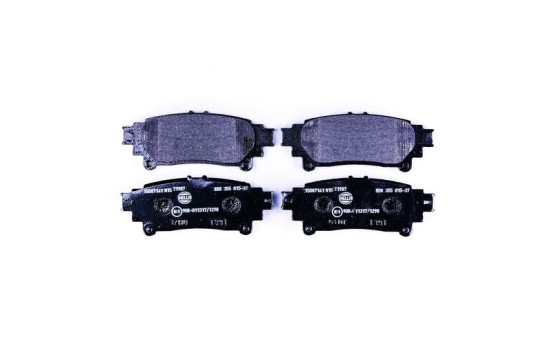 Brake Pad Set, disc brake 8DB 355 015-371 Hella