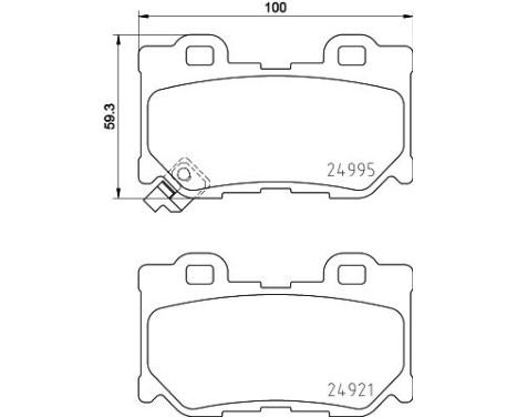Brake Pad Set, disc brake 8DB 355 015-421 Hella, Image 4