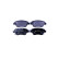 Brake pad set, disc brake 8DB 355 015-441 Hella