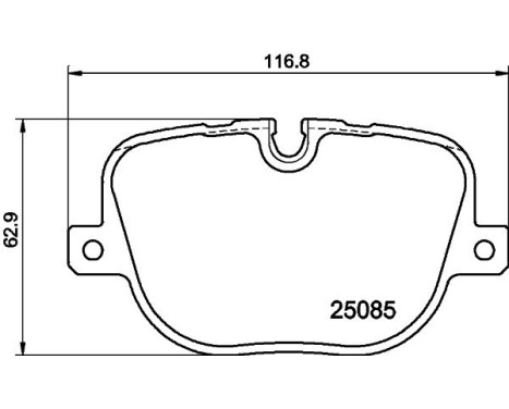 Brake Pad Set, disc brake 8DB 355 015-451 Hella, Image 4