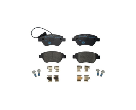 Brake Pad Set, disc brake 8DB 355 015-491 Hella