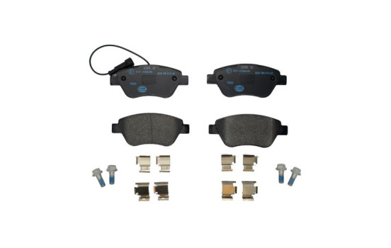 Brake Pad Set, disc brake 8DB 355 015-491 Hella