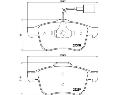 Brake Pad Set, disc brake 8DB 355 015-531 Hella, Image 4