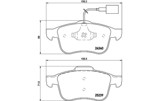 Brake Pad Set, disc brake 8DB 355 015-531 Hella, Image 4