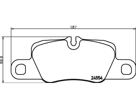Brake Pad Set, disc brake 8DB 355 015-651 Hella, Image 4