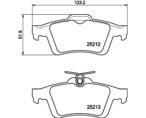 Brake Pad Set, disc brake 8DB 355 015-761 Hella, Image 4