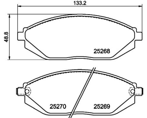 Brake Pad Set, disc brake 8DB 355 015-771 Hella, Image 4