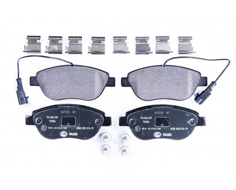 Brake Pad Set, disc brake 8DB 355 015-791 Hella